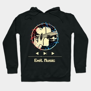 Exit Music on Guitar Hoodie